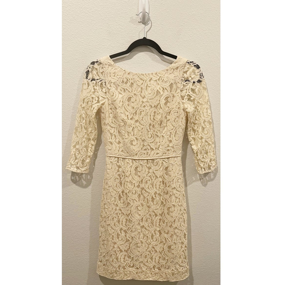 J.CREW Natalia in Leavers Lace Beige Mini Dress - Picture 3 of 8